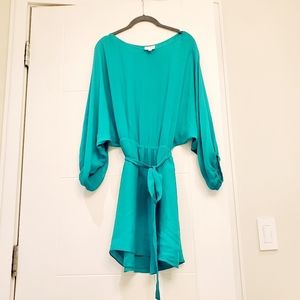 Parker Emerald Green Silk Dress Size XS